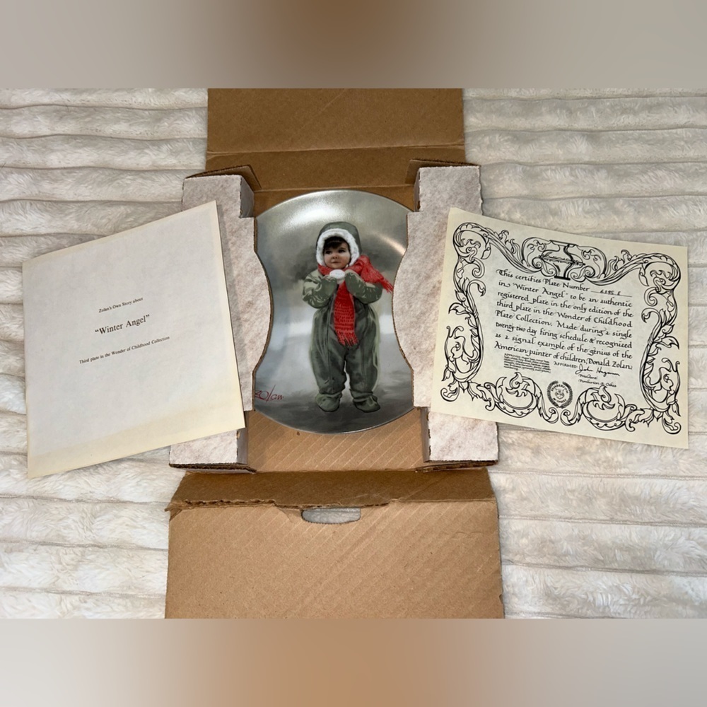 Winter Angel Collector Plate (1984)